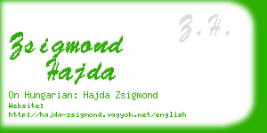 zsigmond hajda business card